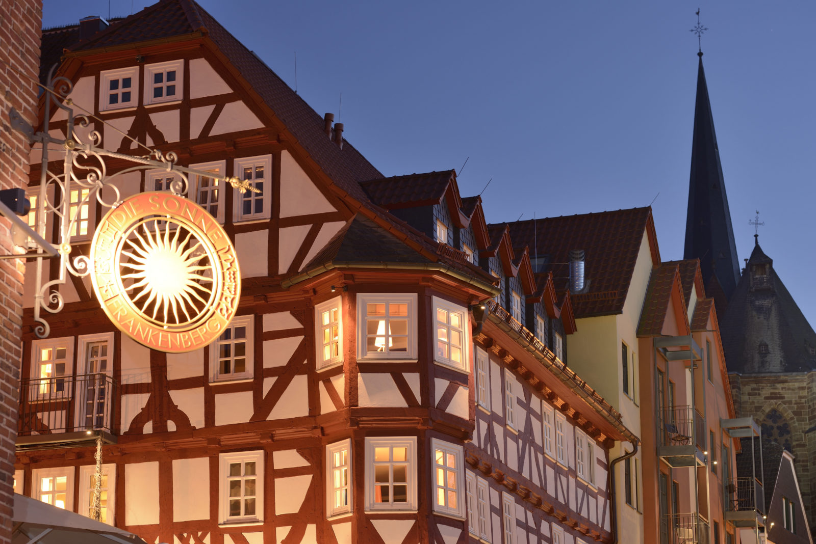 Fassade Hotel Die Sonne Frankenberg