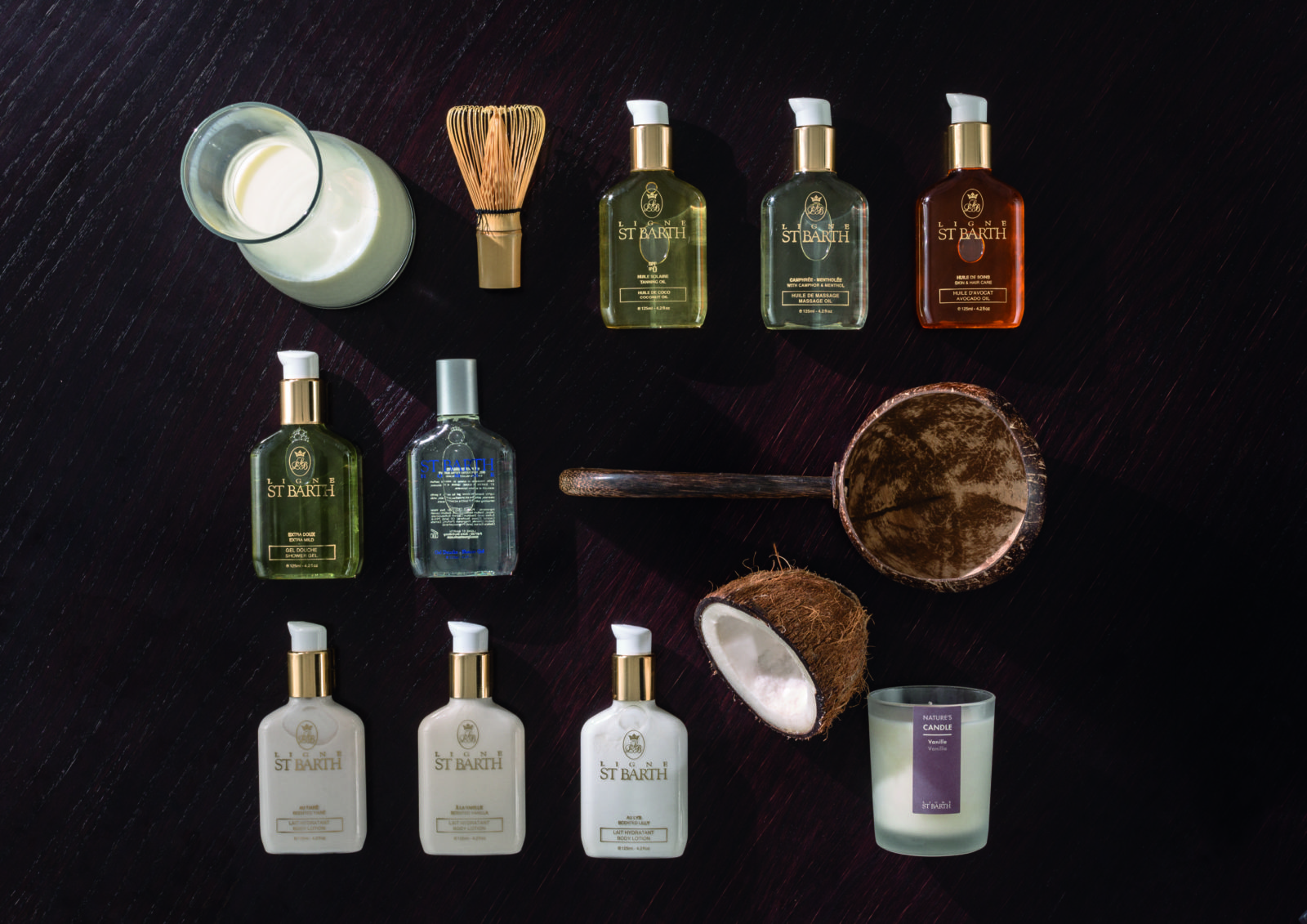 Zutaten für das Bad St Barth Dream im Sonne Spa.