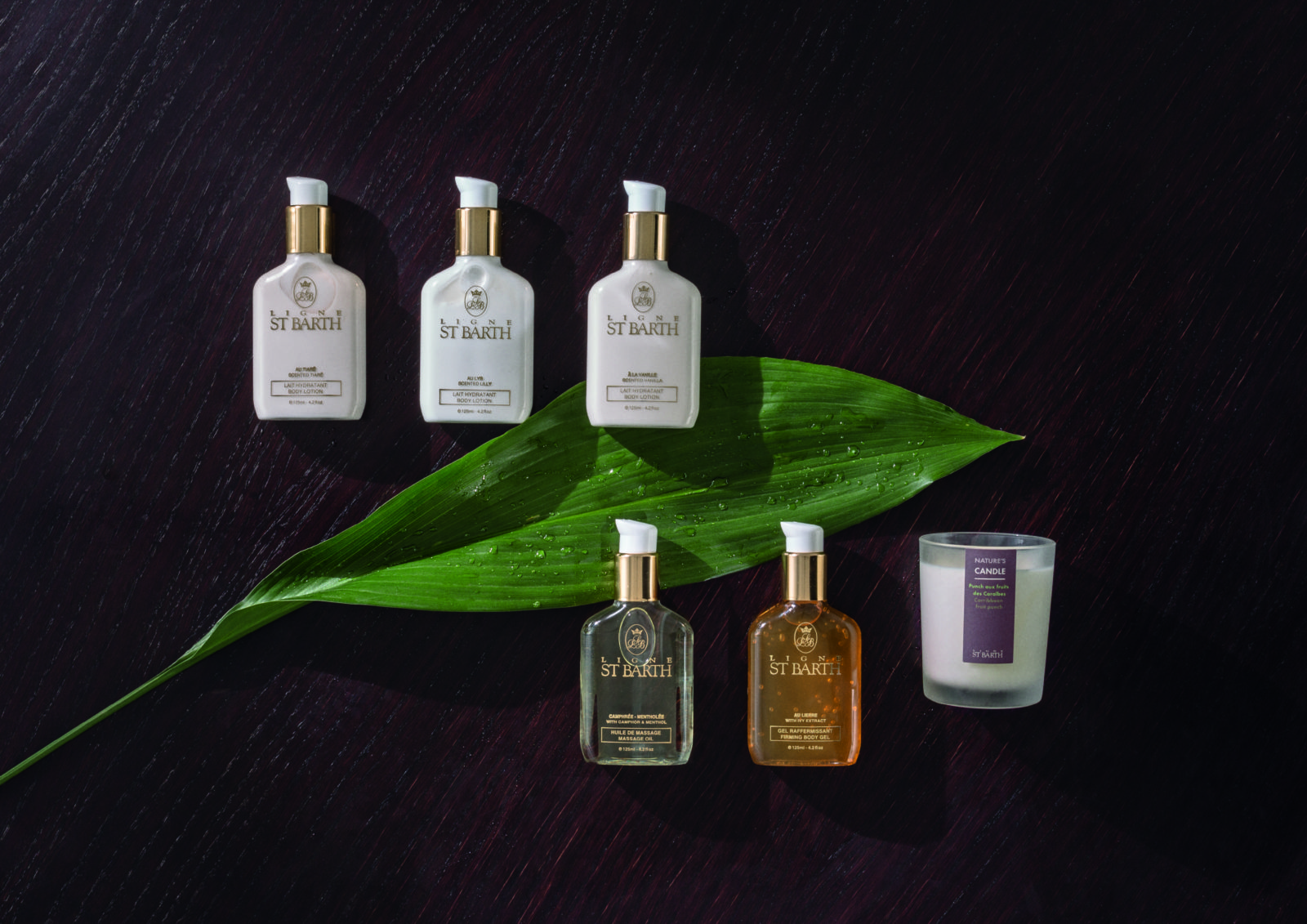 Zutaten für die St Barth Slimness Teilkörpermassage im Sonne Spa.