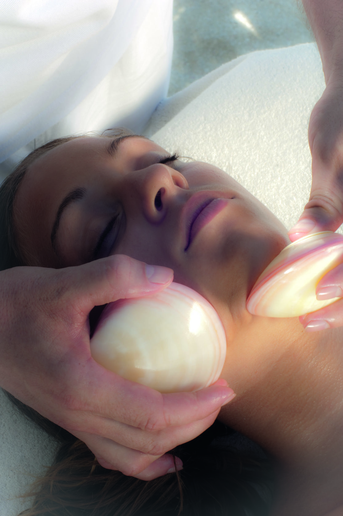 St Barth Chill-out, Anwendung mit Muscheln